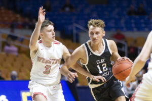 Comeback falls short as the Clay-Battelle boys' basketball team loses 48-42 to Webster County in state tournament